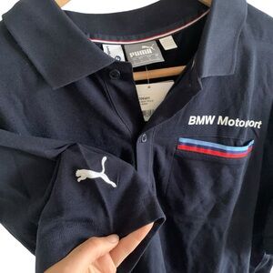 NWT Puma BMW Motorsport Men's Black Polo Shirt